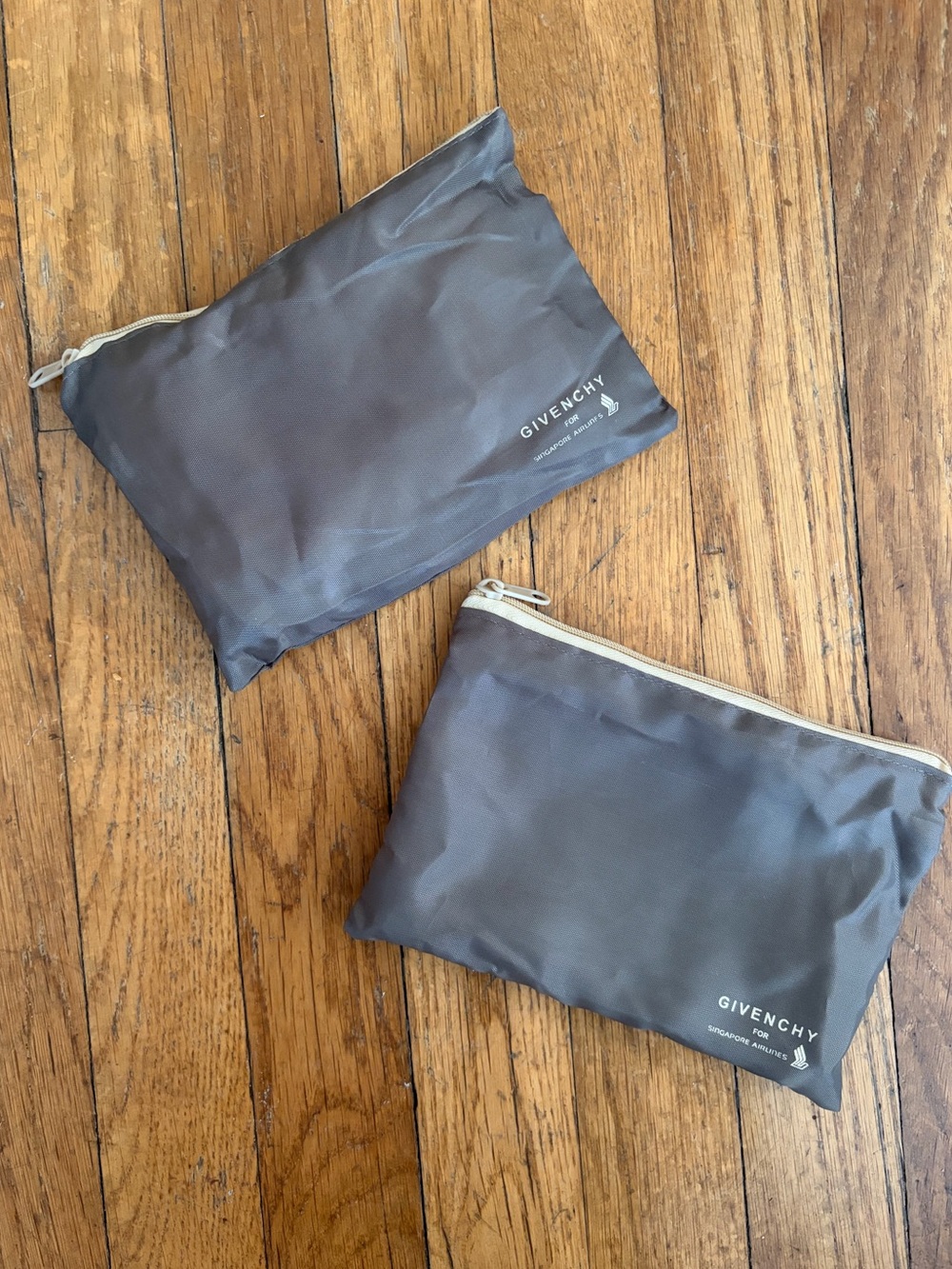 Givenchy Travel Cosmetics Pouches Set of 2 Amenities Toiletry Lightweight Bags